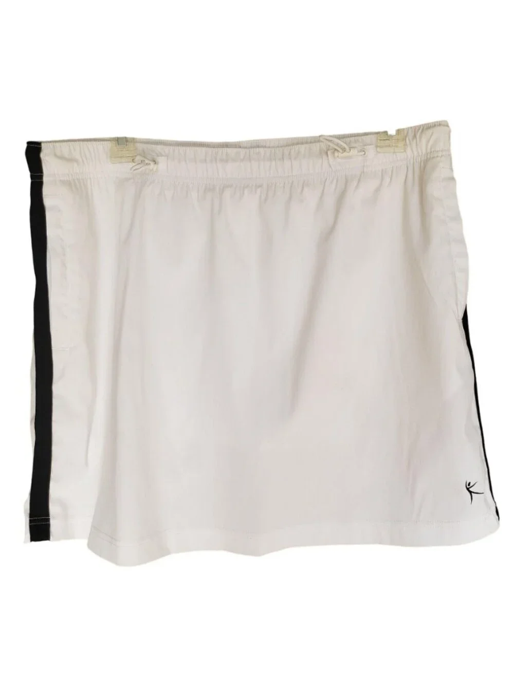 Danskin Now Womens L Skort White Athletic Black Pockets Athleisure Casual - Picture 3 of 6